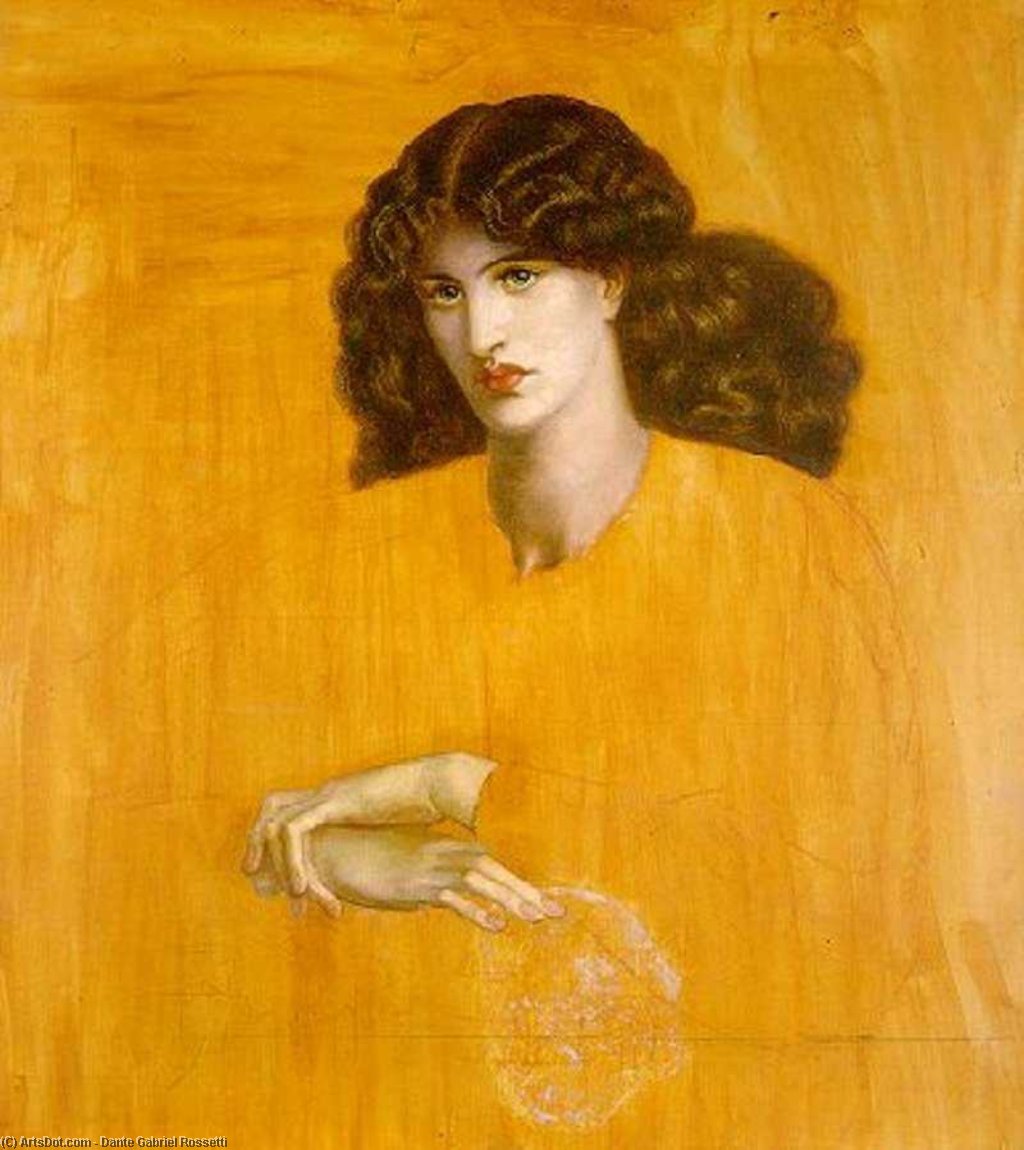Wikioo.org - The Encyclopedia of Fine Arts - Painting, Artwork by Dante Gabriel Rossetti - La Donna Della Finestra