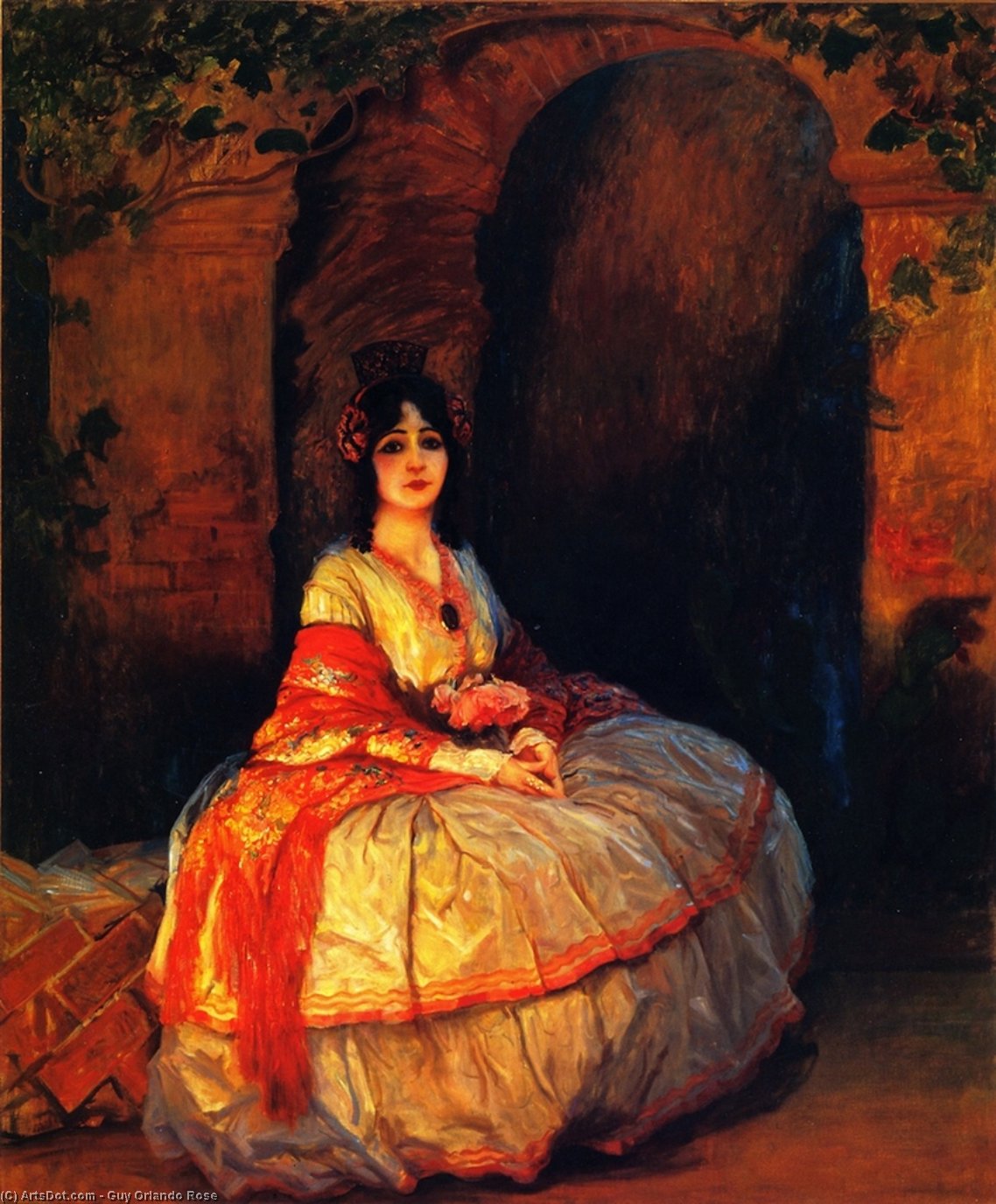 Wikioo.org - The Encyclopedia of Fine Arts - Painting, Artwork by Guy Orlando Rose - The Leading Lady