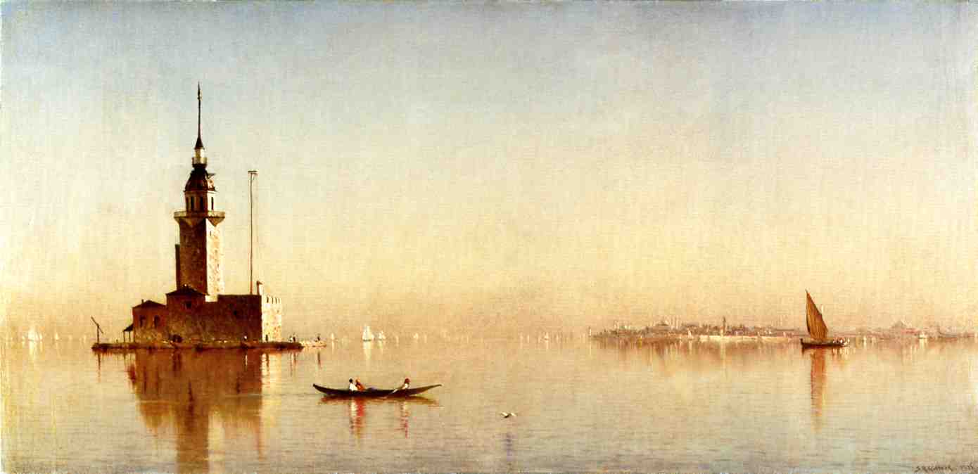 WikiOO.org - دایره المعارف هنرهای زیبا - نقاشی، آثار هنری Sanford Robinson Gifford - Leander's Tower on the Bosphorus
