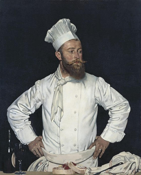WikiOO.org - Εγκυκλοπαίδεια Καλών Τεχνών - Ζωγραφική, έργα τέχνης William Newenham Montague Orpen - Le Chef de l'Hôtel Chatham, Paris