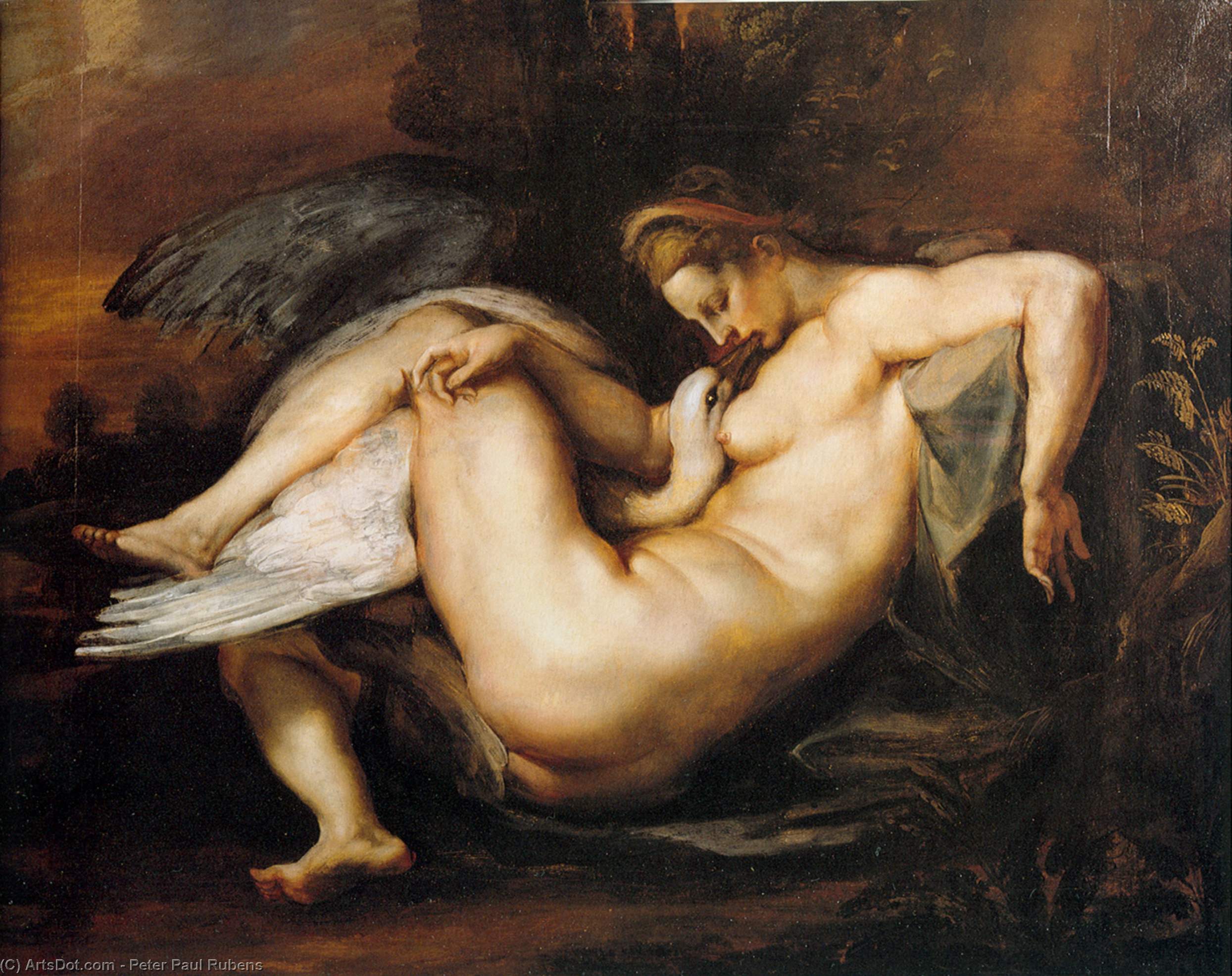 WikiOO.org - Encyclopedia of Fine Arts - Lukisan, Artwork Peter Paul Rubens - Leda and Swan