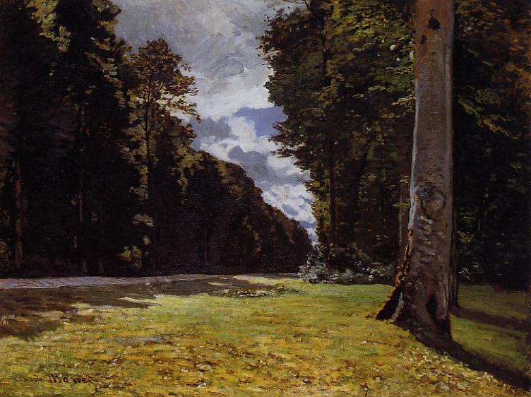 WikiOO.org - 백과 사전 - 회화, 삽화 Claude Monet - Le Pave de Chailly in the Fontainbleau Forest