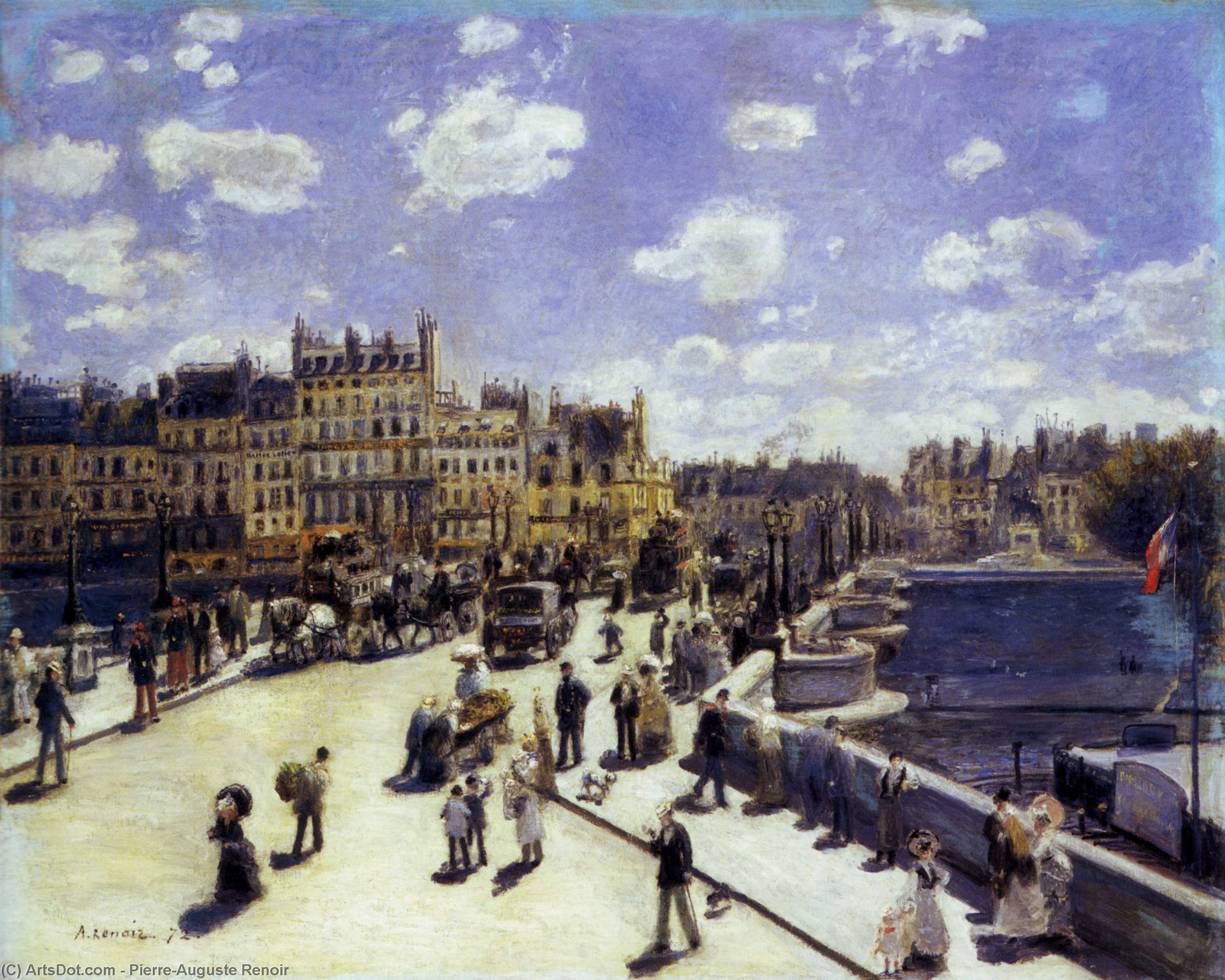 WikiOO.org - אנציקלופדיה לאמנויות יפות - ציור, יצירות אמנות Pierre-Auguste Renoir - Le Pont-Neuf, Paris