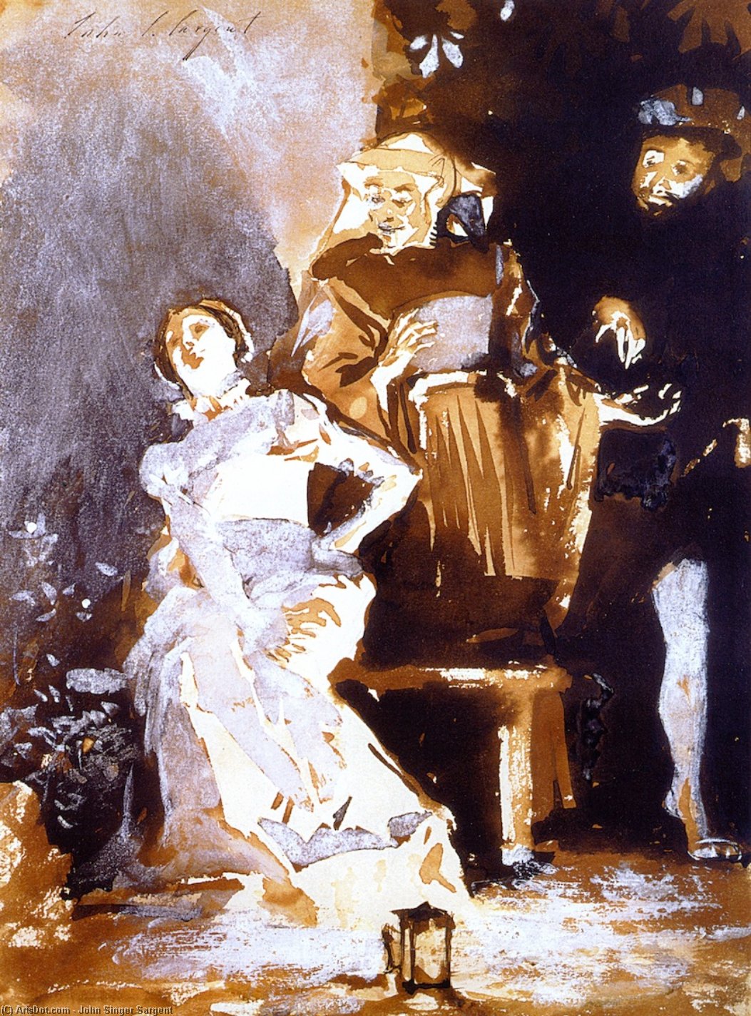 Wikioo.org - The Encyclopedia of Fine Arts - Painting, Artwork by John Singer Sargent - Le Roi s'amuse