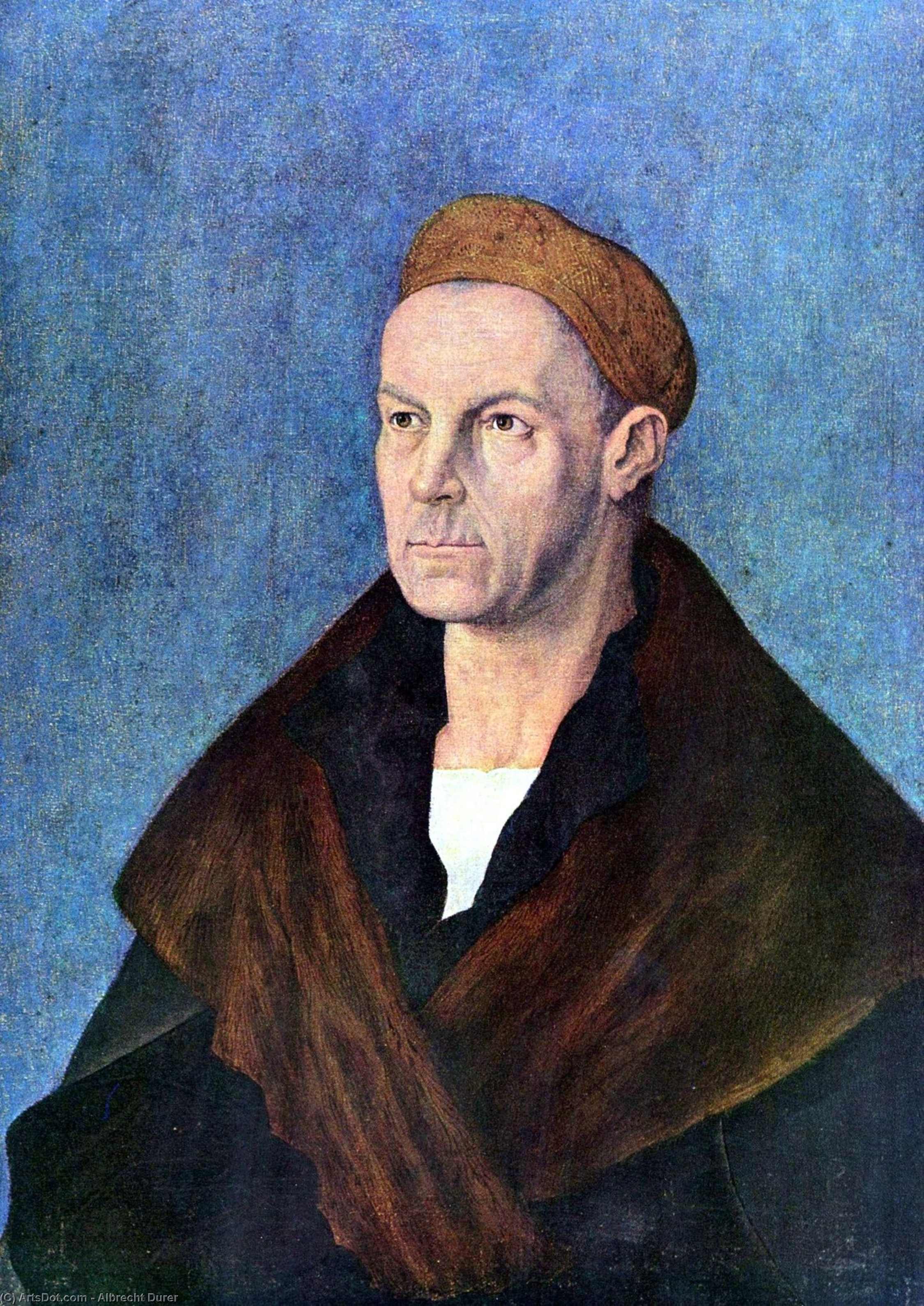 WikiOO.org - Enciclopédia das Belas Artes - Pintura, Arte por Albrecht Durer - Portrait of Jakob Fugger