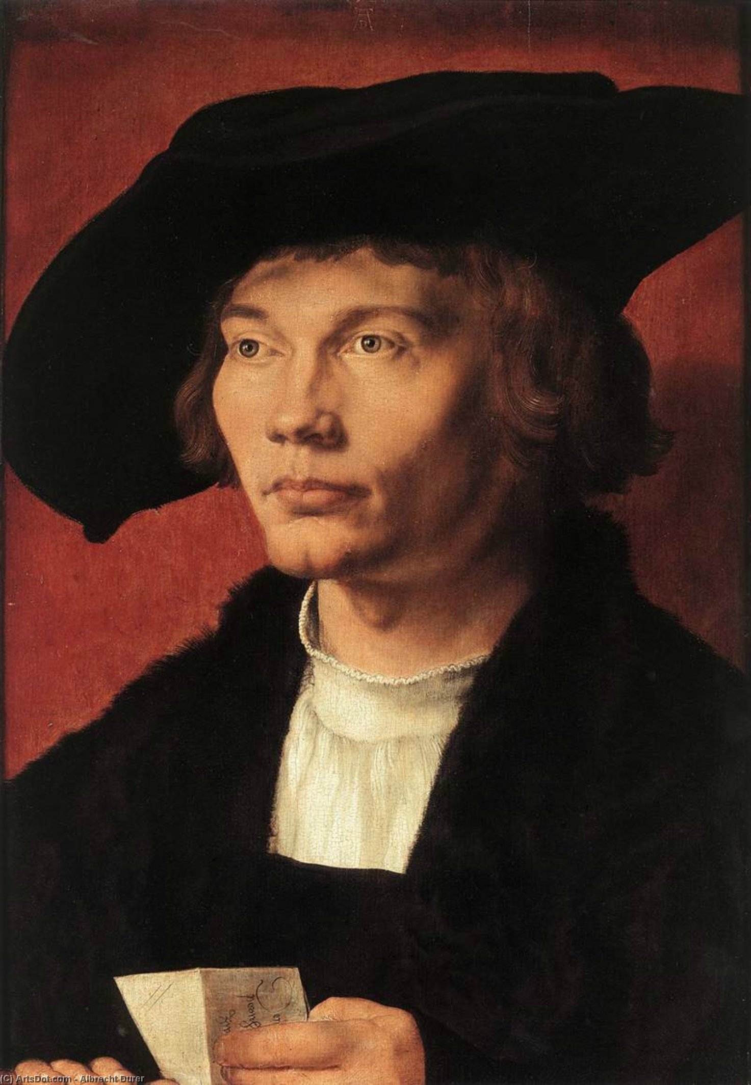 Wikioo.org - The Encyclopedia of Fine Arts - Painting, Artwork by Albrecht Durer - Portrait of Bernhard von Reesen