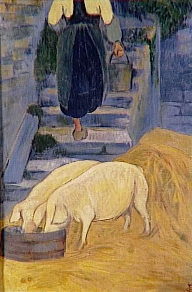 Wikioo.org - The Encyclopedia of Fine Arts - Painting, Artwork by Paul Serusier - Les porcelets