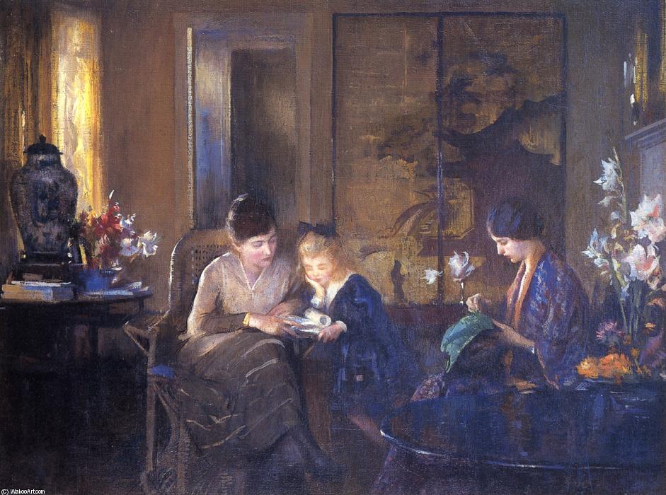 Wikioo.org - The Encyclopedia of Fine Arts - Painting, Artwork by Edmund Charles Tarbell - The Lesson