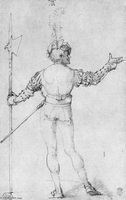Wikioo.org - สารานุกรมวิจิตรศิลป์ - จิตรกรรม Albrecht Durer - Back figure