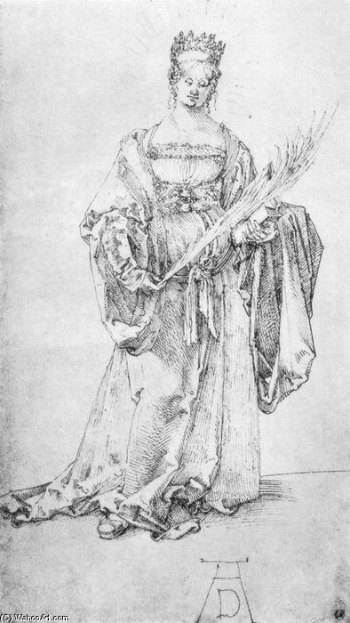 Wikioo.org - The Encyclopedia of Fine Arts - Painting, Artwork by Albrecht Durer - Crowned Holy Martyr