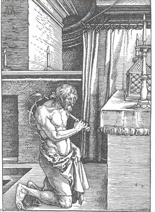 WikiOO.org - Enciclopedia of Fine Arts - Pictura, lucrări de artă Albrecht Durer - King David does repentance