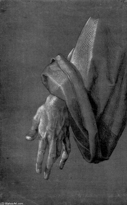 Wikioo.org – L'Encyclopédie des Beaux Arts - Peinture, Oeuvre de Albrecht Durer - la main gauche d'un apôtre