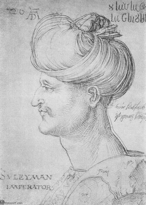 WikiOO.org - Enciklopedija likovnih umjetnosti - Slikarstvo, umjetnička djela Albrecht Durer - Sultan Soliman