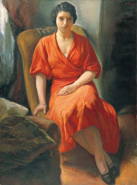 WikiOO.org - Encyclopedia of Fine Arts - Maleri, Artwork Alekos Kontopoulos - Portrait of Calliope