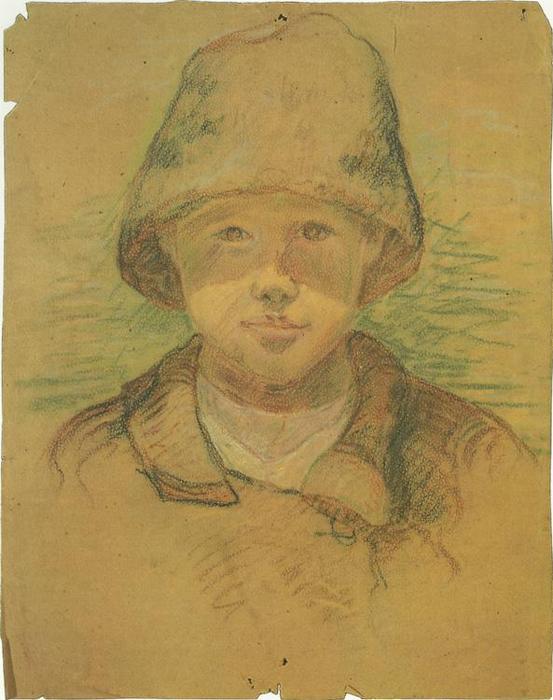 WikiOO.org - Encyclopedia of Fine Arts - Lukisan, Artwork Aleksandr Deyneka - Portrait of a Boy