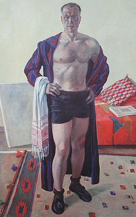 WikiOO.org - אנציקלופדיה לאמנויות יפות - ציור, יצירות אמנות Aleksandr Deyneka - Self-portrait