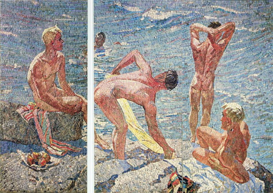 WikiOO.org - Encyclopedia of Fine Arts - Maleri, Artwork Aleksandr Deyneka - Good morning