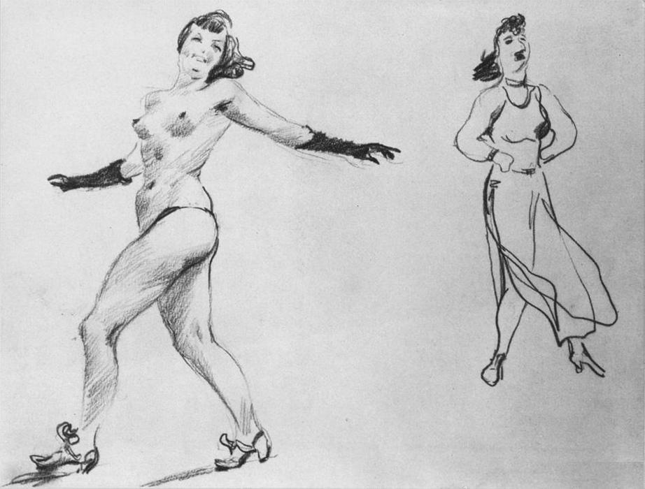 Wikioo.org - The Encyclopedia of Fine Arts - Painting, Artwork by Aleksandr Deyneka - Pop dance