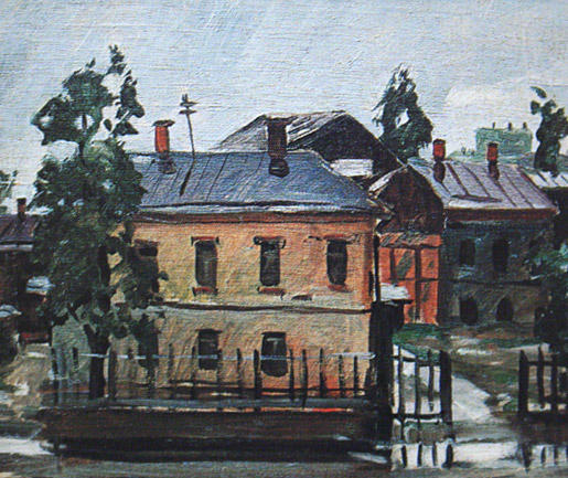WikiOO.org - Encyclopedia of Fine Arts - Schilderen, Artwork Aleksandr Deyneka - Kursk. After the rain