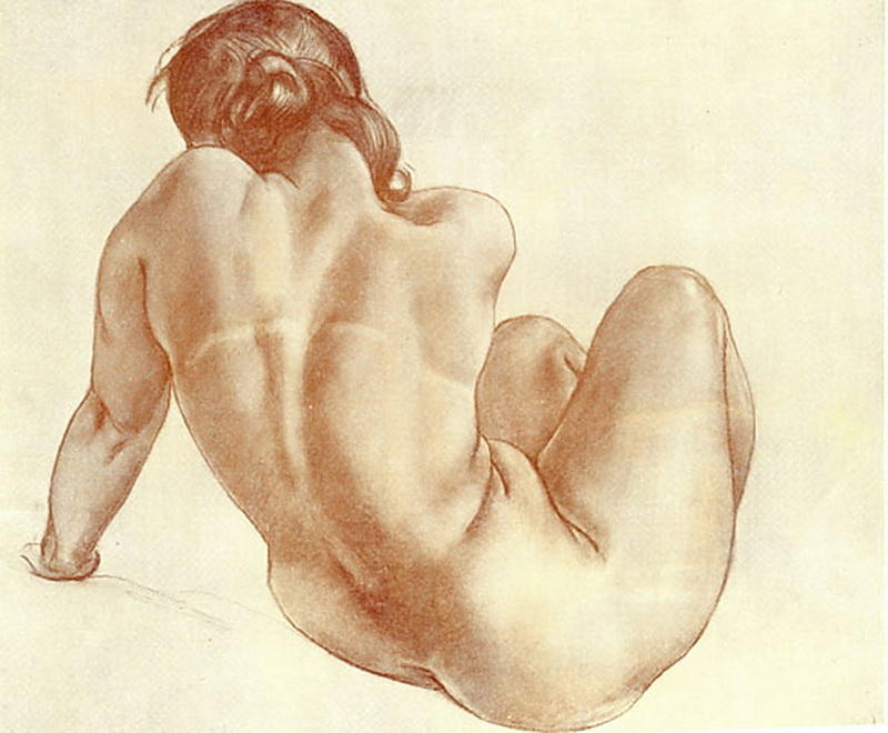 WikiOO.org - Enciclopedia of Fine Arts - Pictura, lucrări de artă Aleksandr Deyneka - The Model