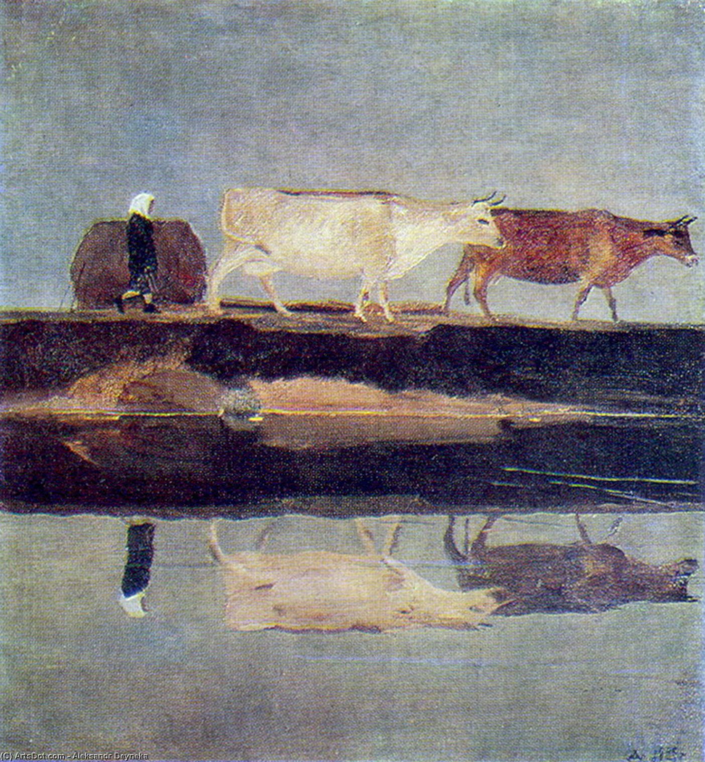 Wikioo.org – L'Enciclopedia delle Belle Arti - Pittura, Opere di Aleksandr Deyneka - paesaggio
