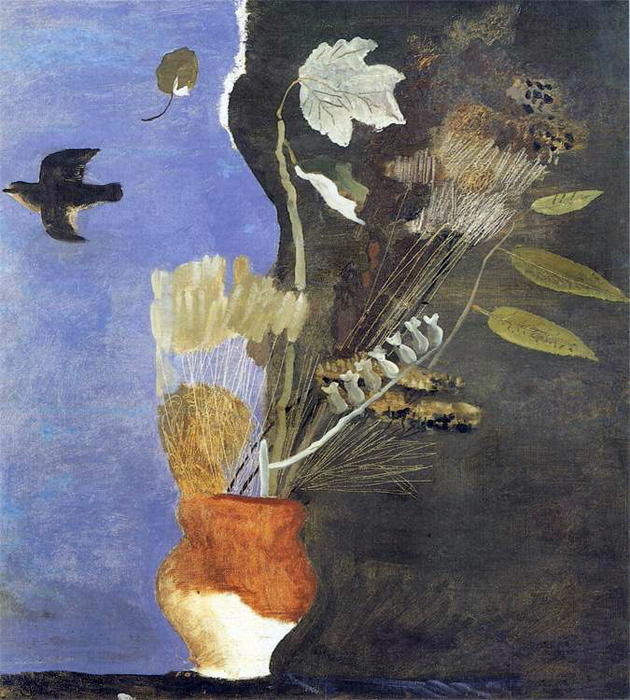 WikiOO.org - Encyclopedia of Fine Arts - Lukisan, Artwork Aleksandr Deyneka - Dry leaves