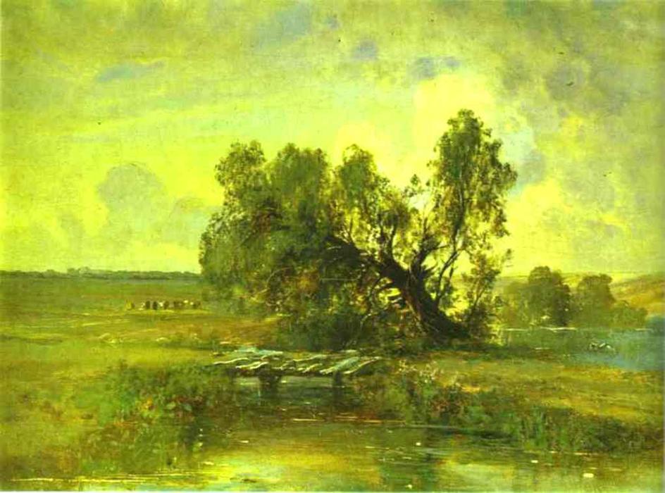Wikioo.org - The Encyclopedia of Fine Arts - Painting, Artwork by Aleksey Savrasov - After a Thunderstorm