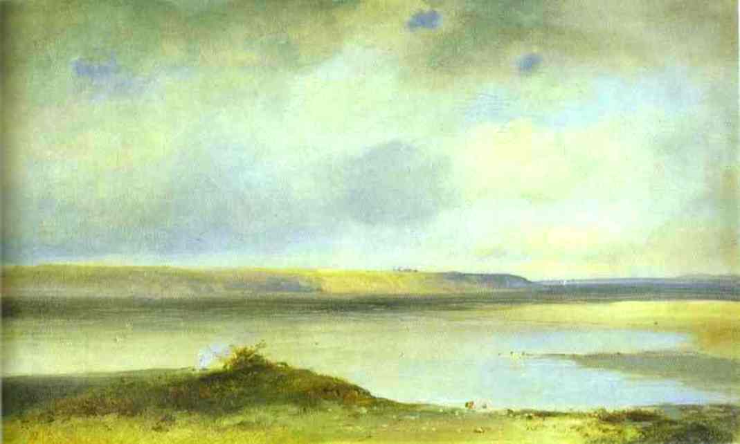 Wikioo.org - สารานุกรมวิจิตรศิลป์ - จิตรกรรม Aleksey Savrasov - The Volga River. Vistas