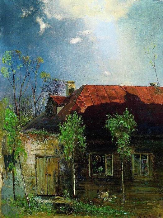 Wikioo.org - The Encyclopedia of Fine Arts - Painting, Artwork by Aleksey Savrasov - Little House in the province. Spring