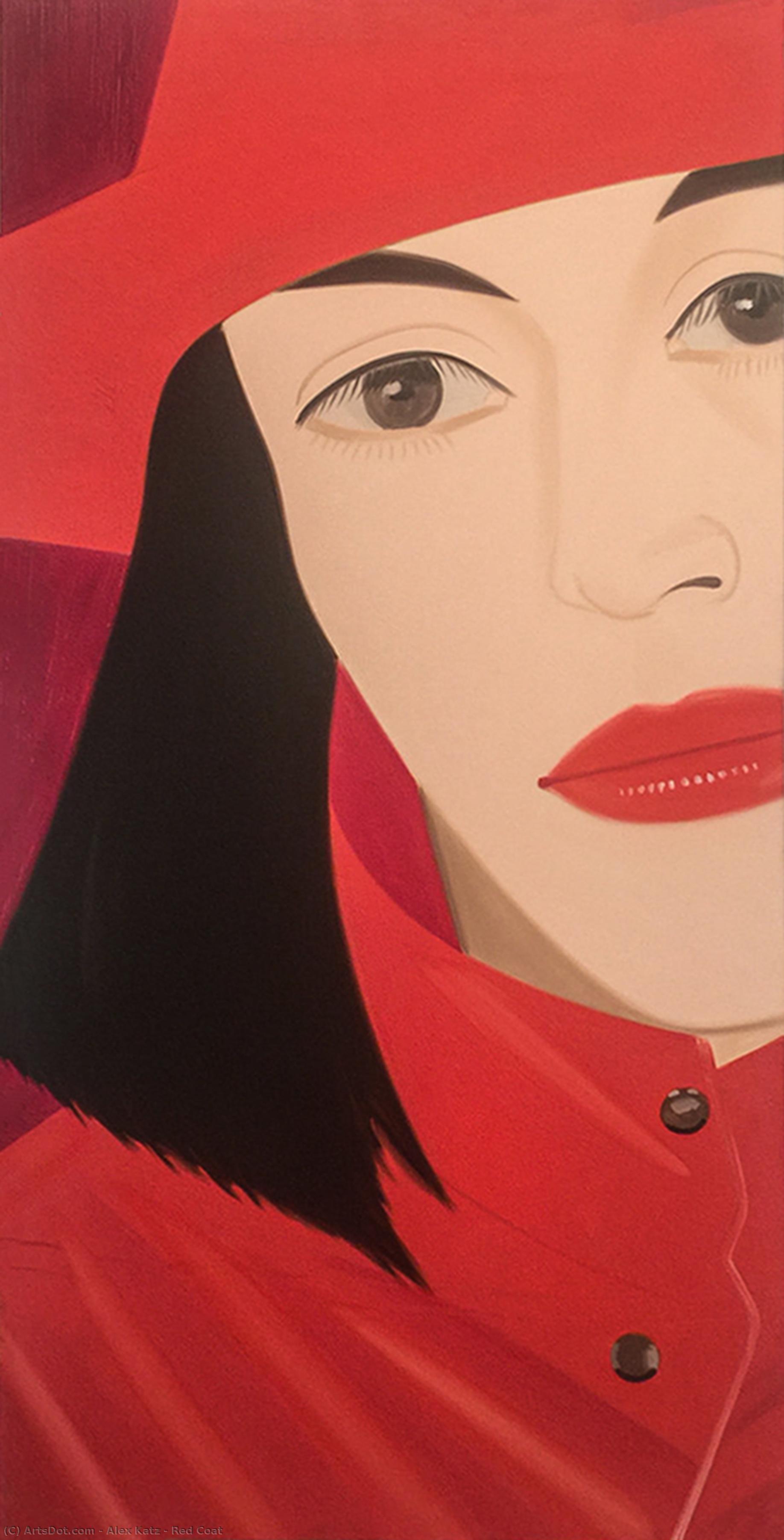 Wikioo.org - The Encyclopedia of Fine Arts - Painting, Artwork by Alex Katz - Red Coat