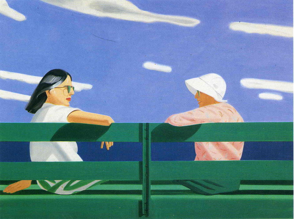 Wikioo.org - The Encyclopedia of Fine Arts - Painting, Artwork by Alex Katz - Ada and Luisa