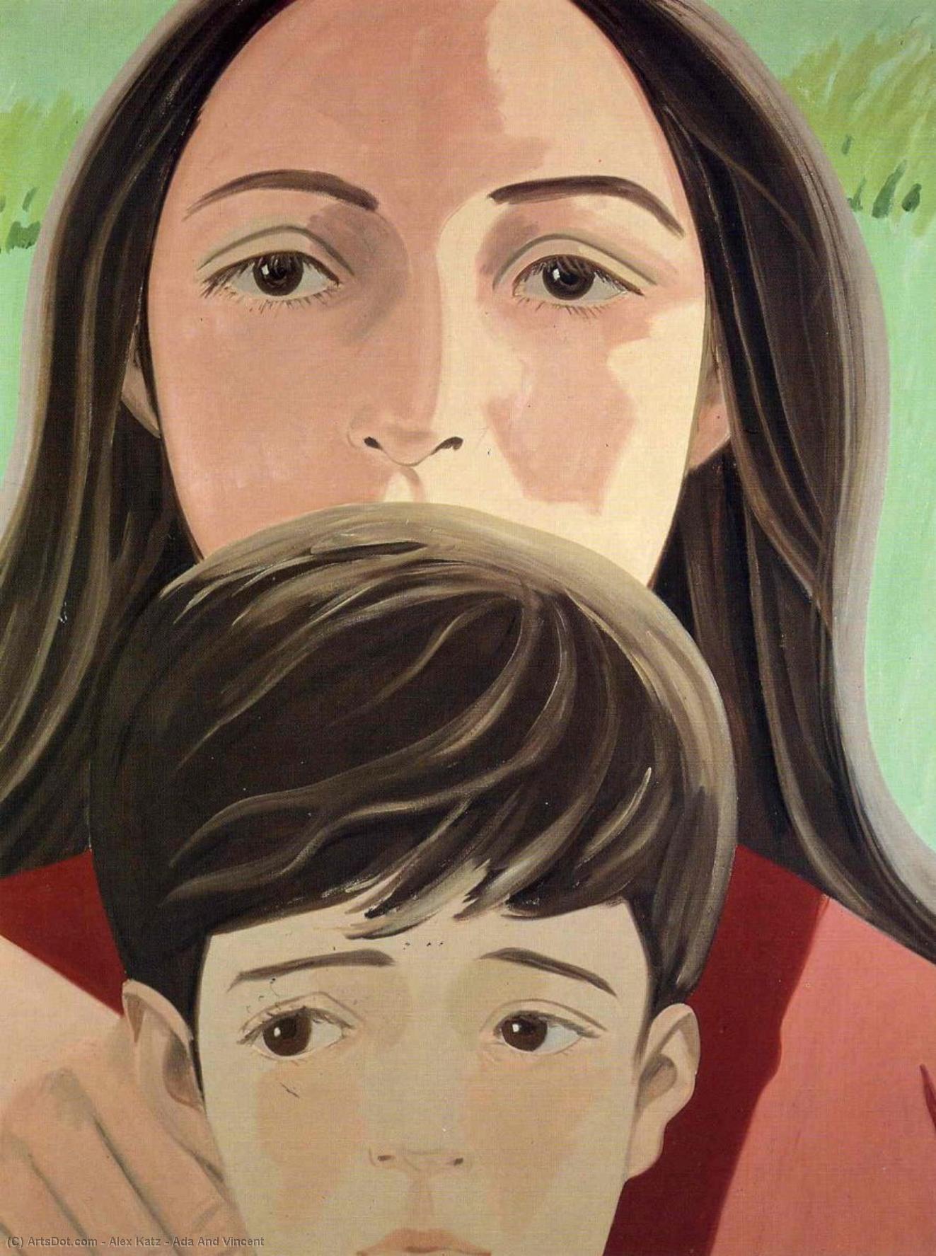 Wikioo.org - The Encyclopedia of Fine Arts - Painting, Artwork by Alex Katz - Ada And Vincent