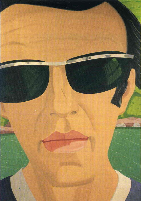 Wikioo.org - The Encyclopedia of Fine Arts - Painting, Artwork by Alex Katz - Alex Katz. Self-Portrait with Sunglasses