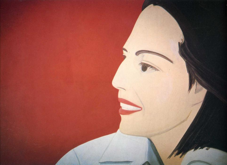 Wikioo.org - The Encyclopedia of Fine Arts - Painting, Artwork by Alex Katz - The Red Smile
