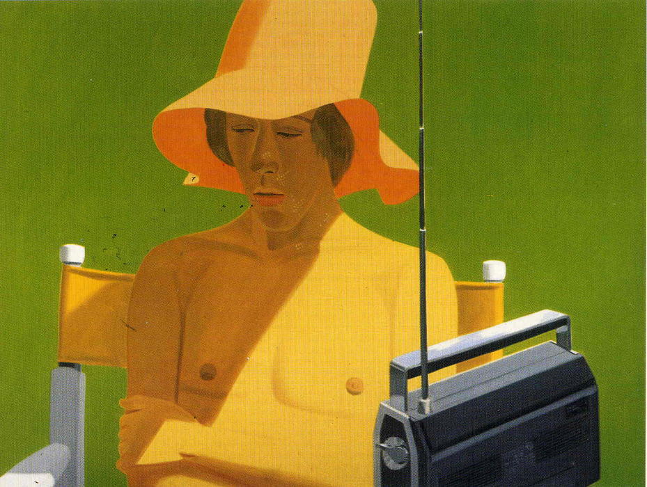 Wikioo.org - The Encyclopedia of Fine Arts - Painting, Artwork by Alex Katz - Vincent with Radio