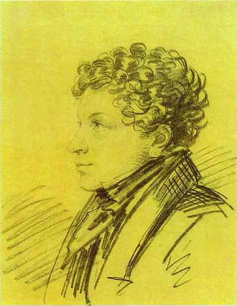 WikiOO.org - Güzel Sanatlar Ansiklopedisi - Resim, Resimler Alexander Orlowski - Portrait of Leo Pushkin