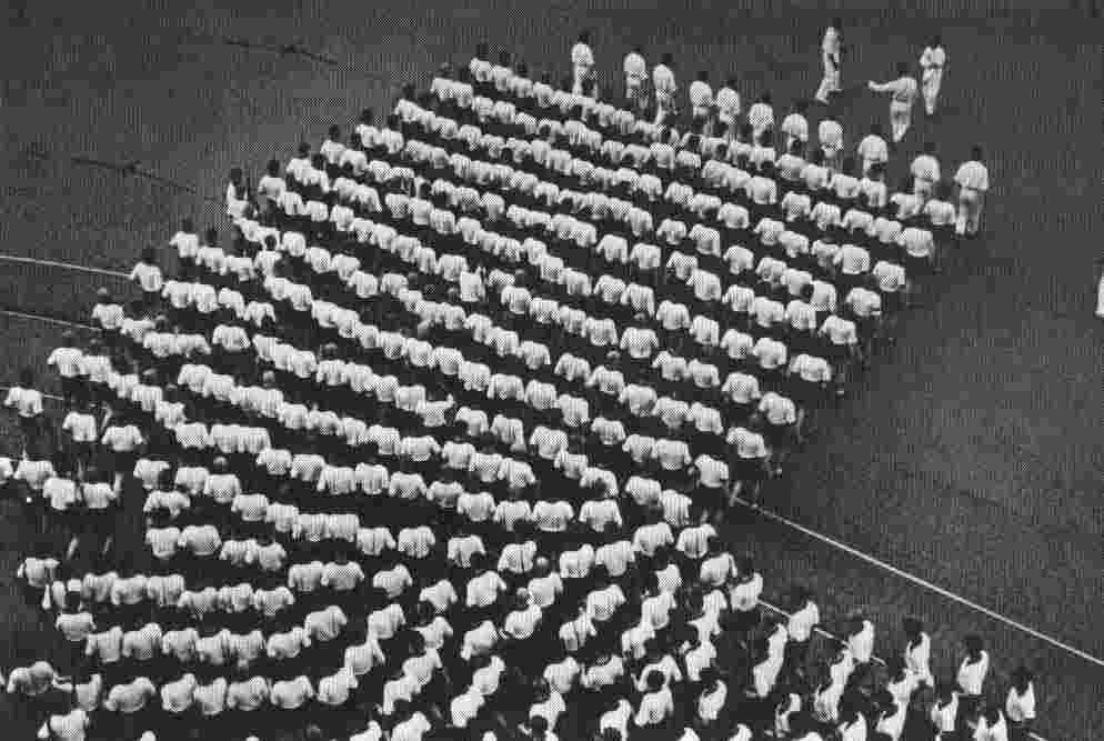 Wikioo.org - The Encyclopedia of Fine Arts - Painting, Artwork by Alexander Rodchenko - Parade of the Dynamo Sports Club, 1928