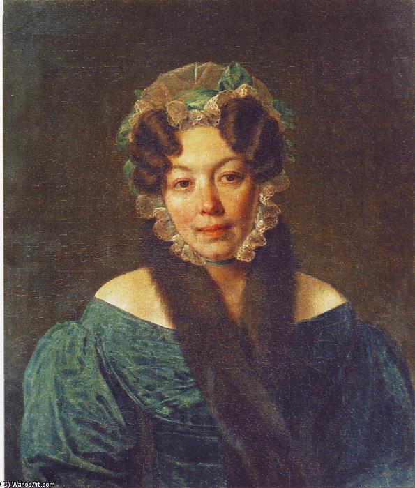 Wikioo.org - The Encyclopedia of Fine Arts - Painting, Artwork by Alexey Venetsianov - Portrait of M. M. Philosophova