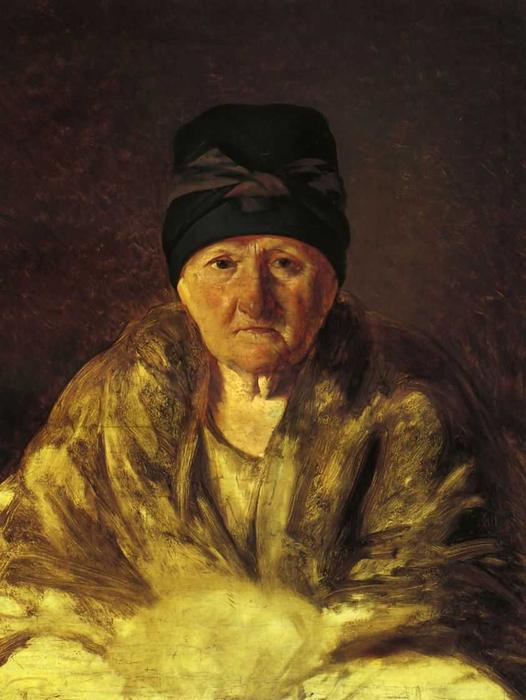 Wikioo.org - The Encyclopedia of Fine Arts - Painting, Artwork by Alexey Venetsianov - Old Nurse in Shlychkov