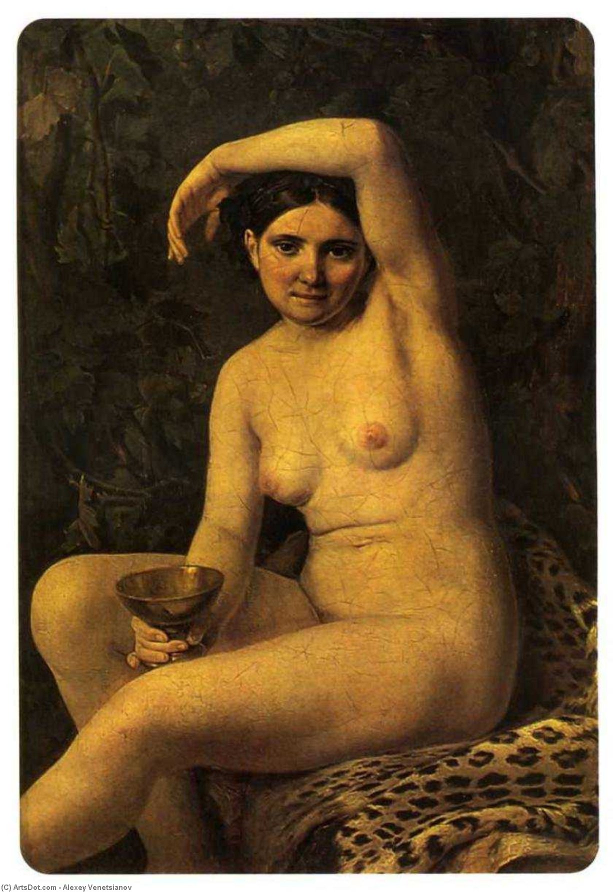 WikiOO.org - Enciclopedia of Fine Arts - Pictura, lucrări de artă Alexey Venetsianov - Bather with a Bowl