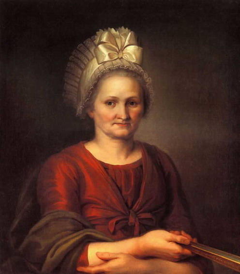 Wikioo.org - The Encyclopedia of Fine Arts - Painting, Artwork by Alexey Venetsianov - Portret of A.L. Venetsianova, Artist's Mother