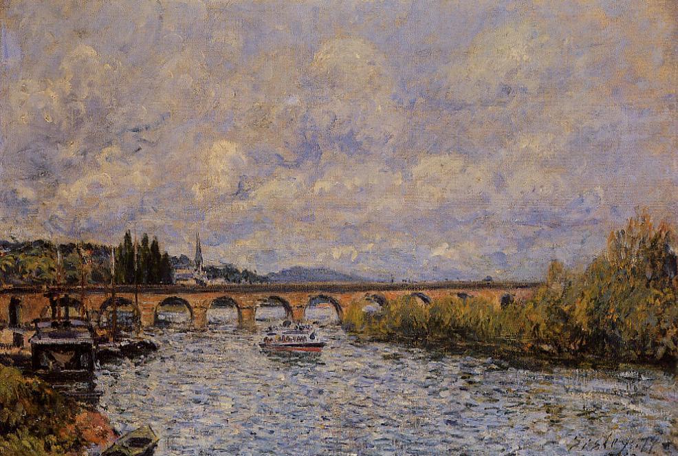 Wikioo.org - The Encyclopedia of Fine Arts - Painting, Artwork by Alfred Sisley - The Sevres Bridge