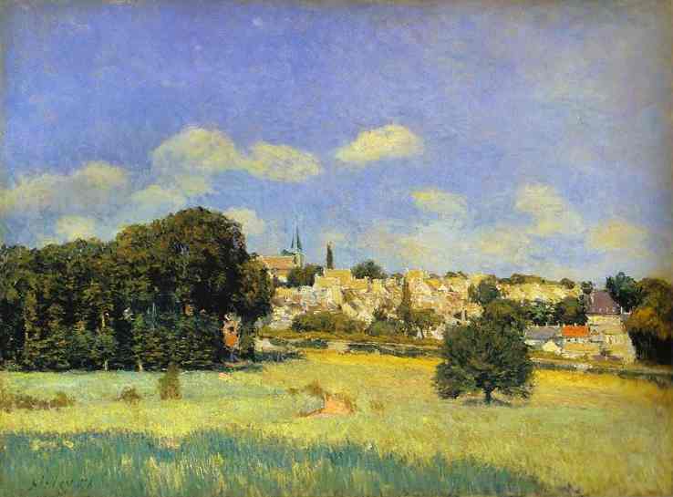 Wikioo.org – L'Encyclopédie des Beaux Arts - Peinture, Oeuvre de Alfred Sisley - vue d' r nuage