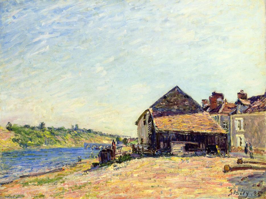 Wikioo.org - The Encyclopedia of Fine Arts - Painting, Artwork by Alfred Sisley - Saint Mammes