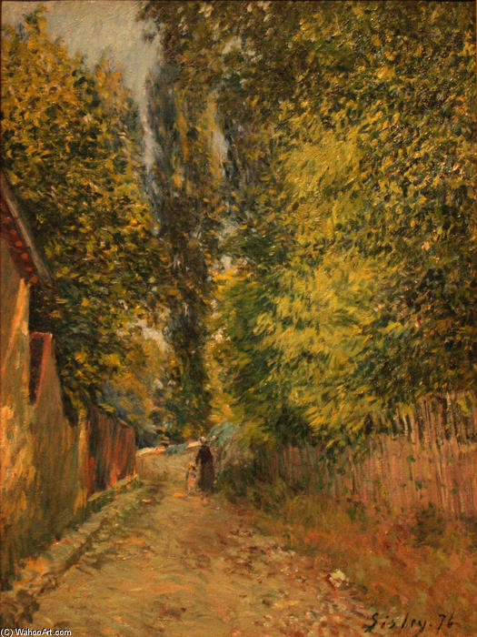 WikiOO.org - Encyclopedia of Fine Arts - Schilderen, Artwork Alfred Sisley - Near Louveciennes