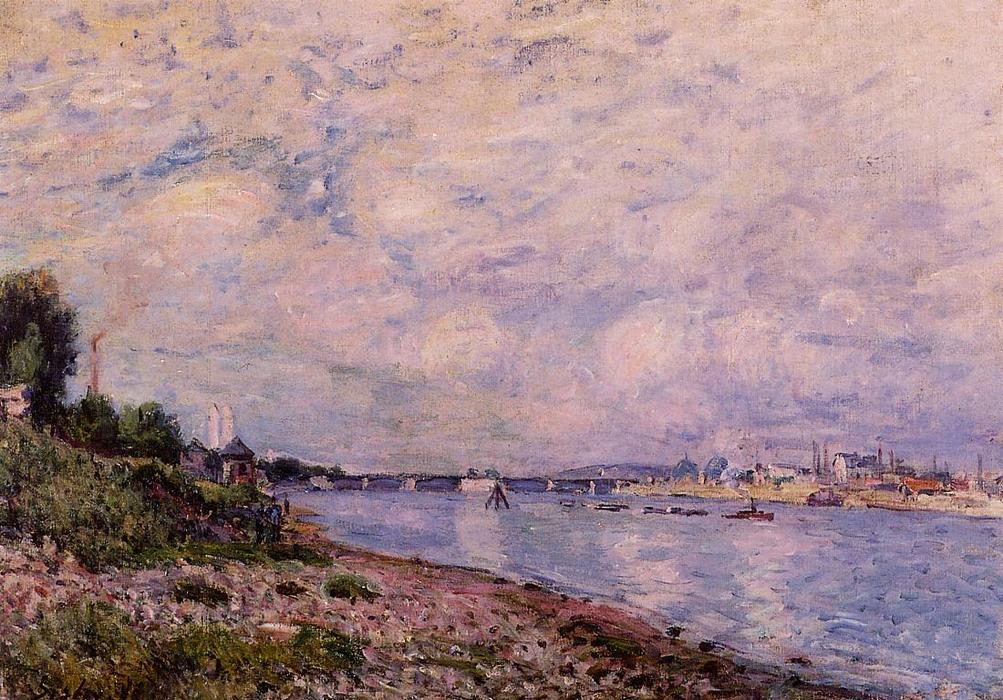 Wikioo.org - The Encyclopedia of Fine Arts - Painting, Artwork by Alfred Sisley - Bougival
