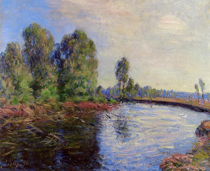 Wikioo.org - The Encyclopedia of Fine Arts - Painting, Artwork by Alfred Sisley - Banks of the Loing