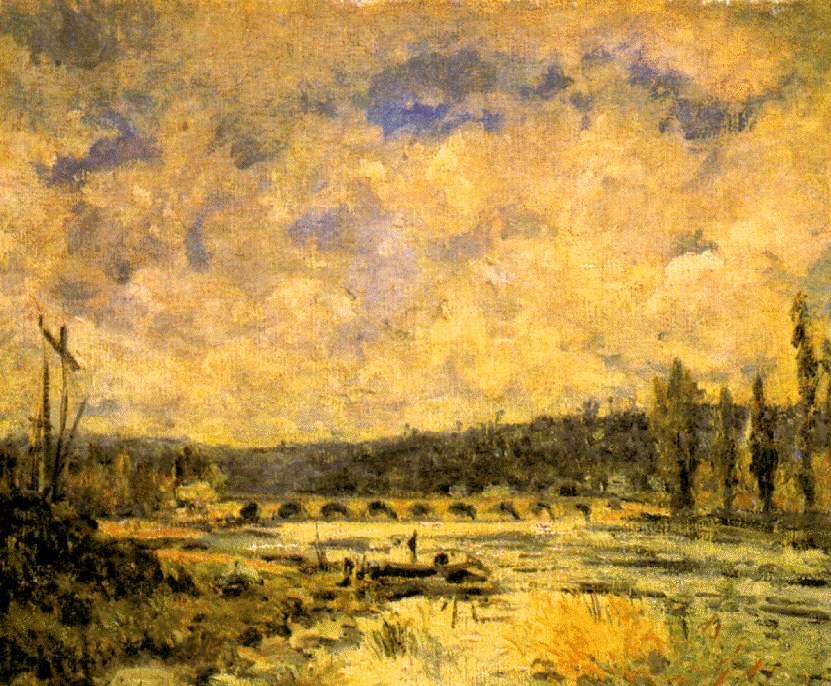 Wikioo.org - The Encyclopedia of Fine Arts - Painting, Artwork by Alfred Sisley - A ponte