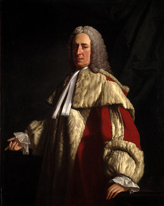 Wikoo.org - موسوعة الفنون الجميلة - اللوحة، العمل الفني Allan Ramsay - Portrait of Archibald Campbell, 3rd Duke of Argyll