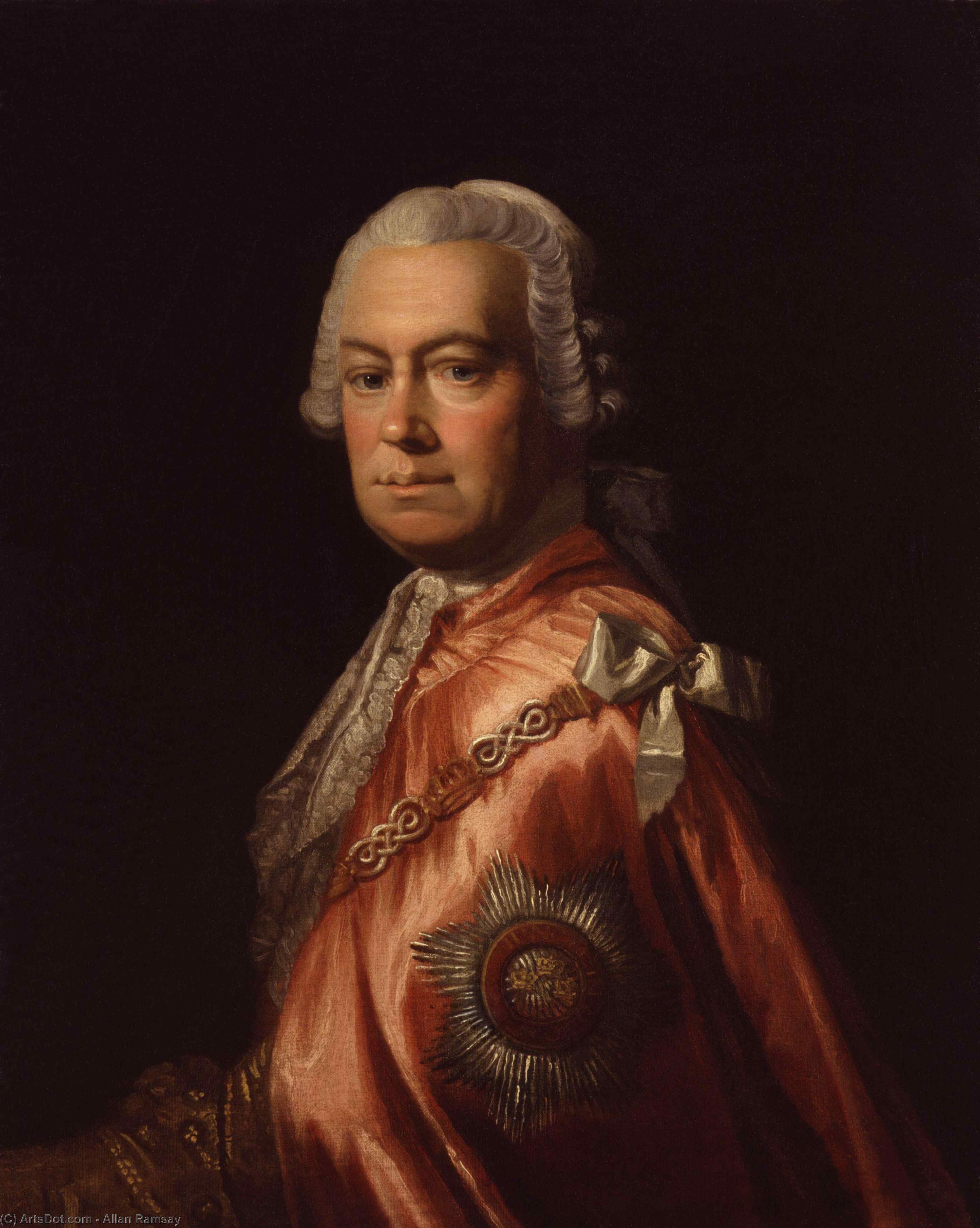 Wikioo.org - The Encyclopedia of Fine Arts - Painting, Artwork by Allan Ramsay - Sir Andrew Mitchell
